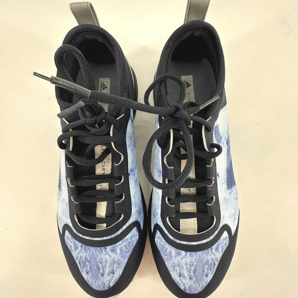 Adidas Stella McCartney Outdoor Sneakers Womens 7 Blue Marble Designer Sporty